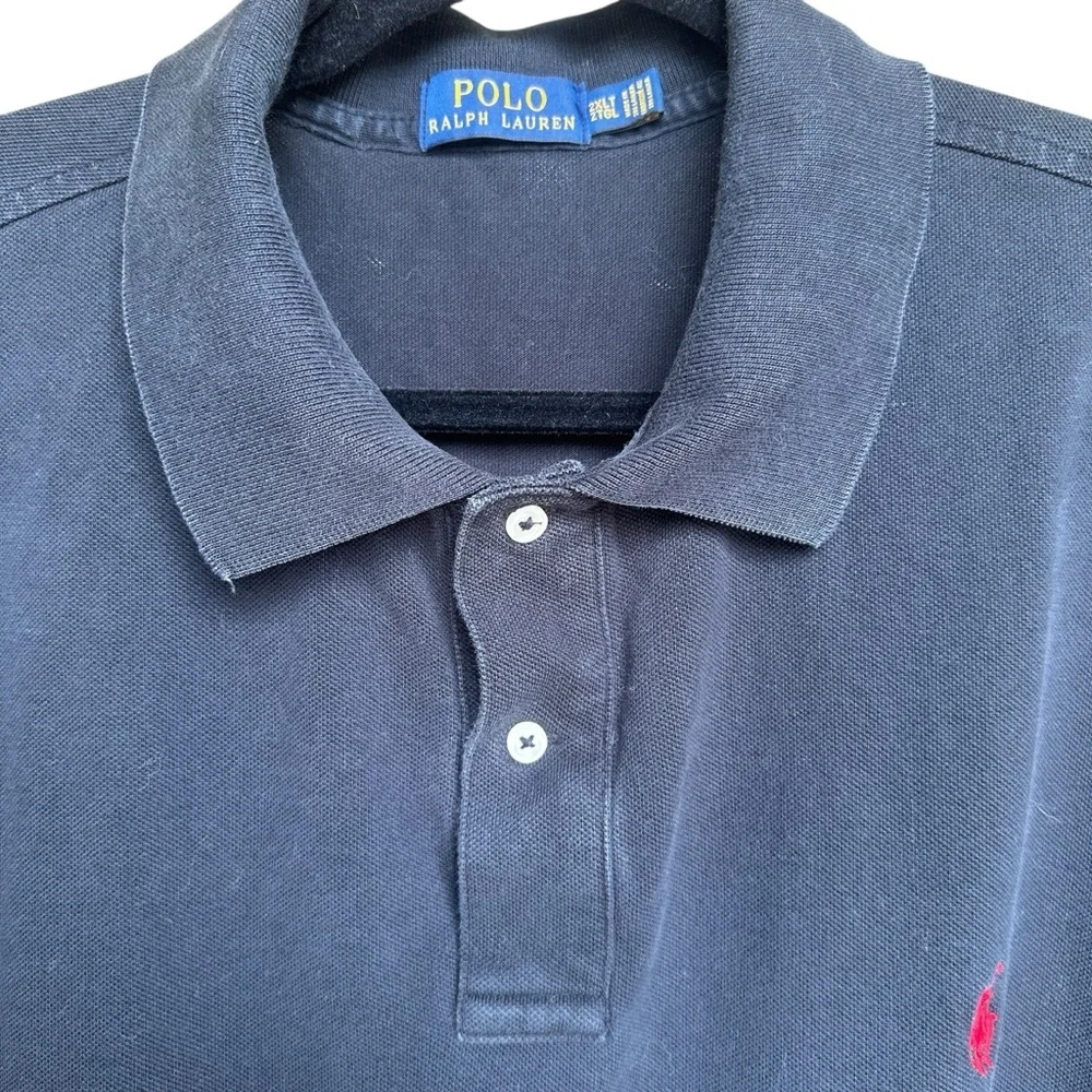 Polo Ralph Lauren Classic Fit Black Short‎ Sleeve Cotton Polo Shirt 2XLT